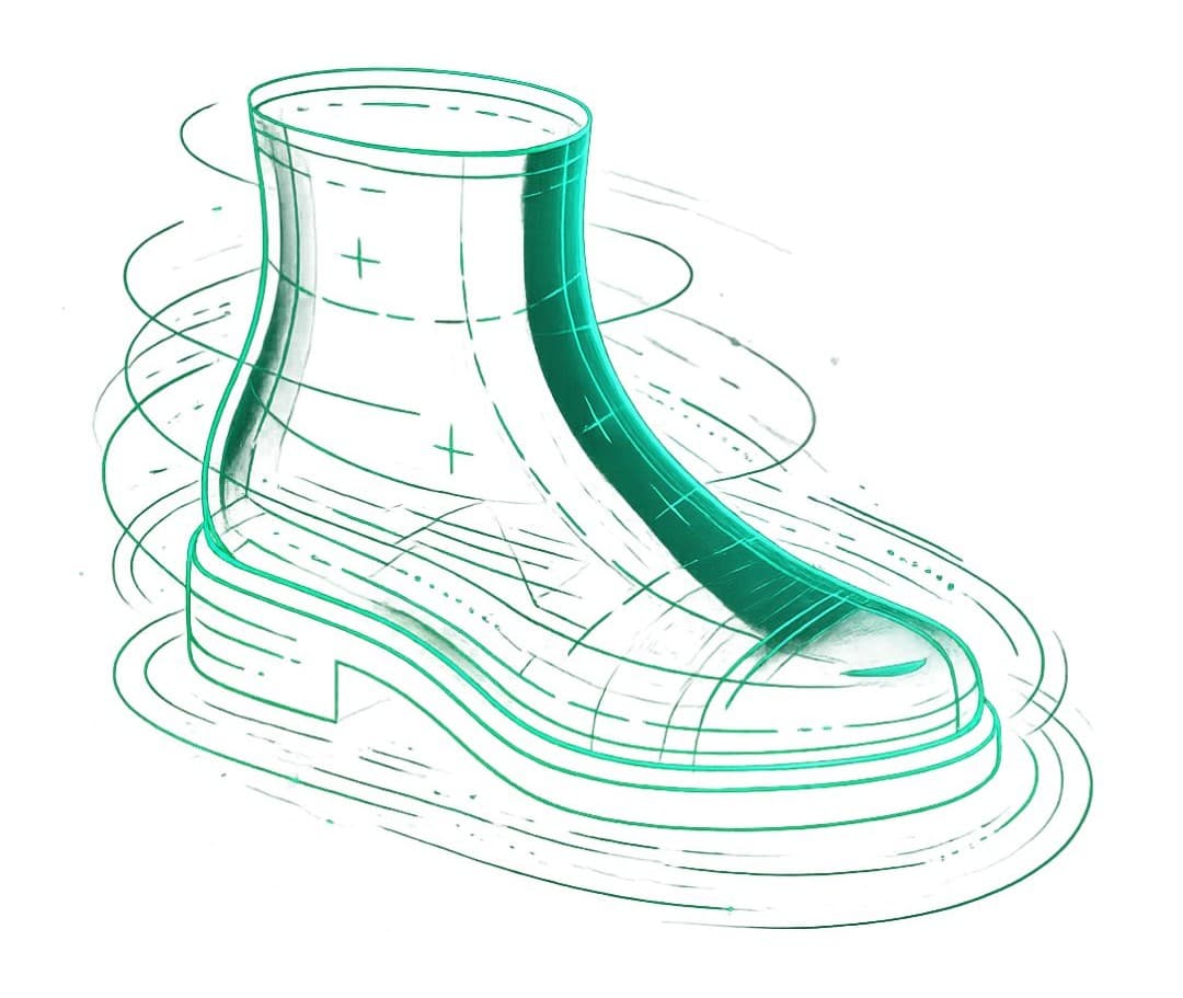 3D-Fußscan Prozess für digitale Leistenerstellung